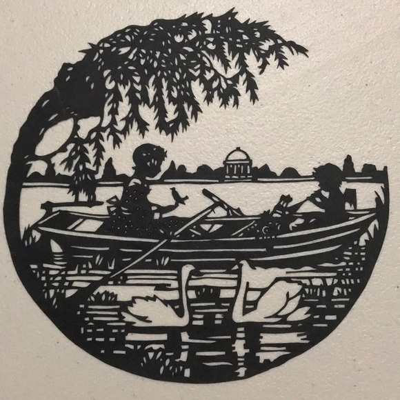 🔥ON SALE🔥Cupid 🔥Decor 💖 Handmade PaperCut Silhouette Scherenschnitte - Picture 1 of 6